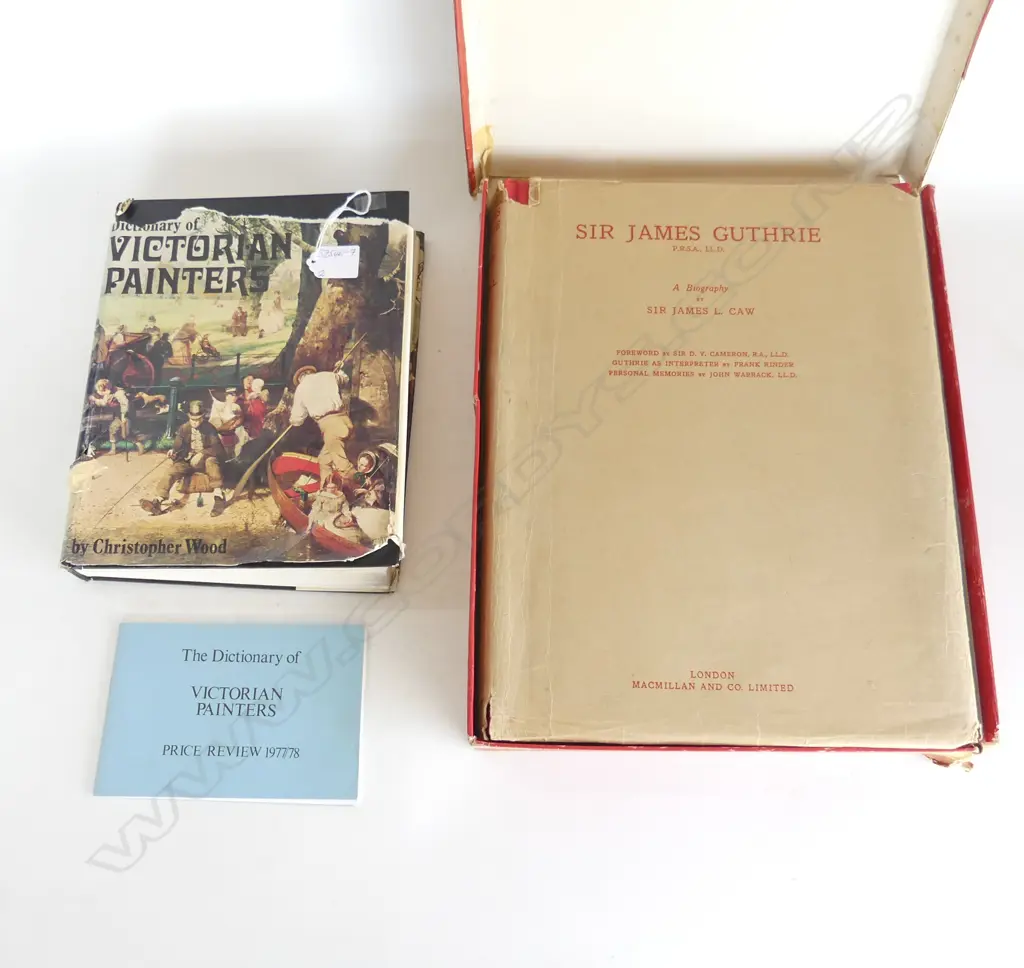 2 ART BOOKS: SIR JAMES GUTHRIE + DICTIONARY OF VICTORIAN PAINTERS Image 1++