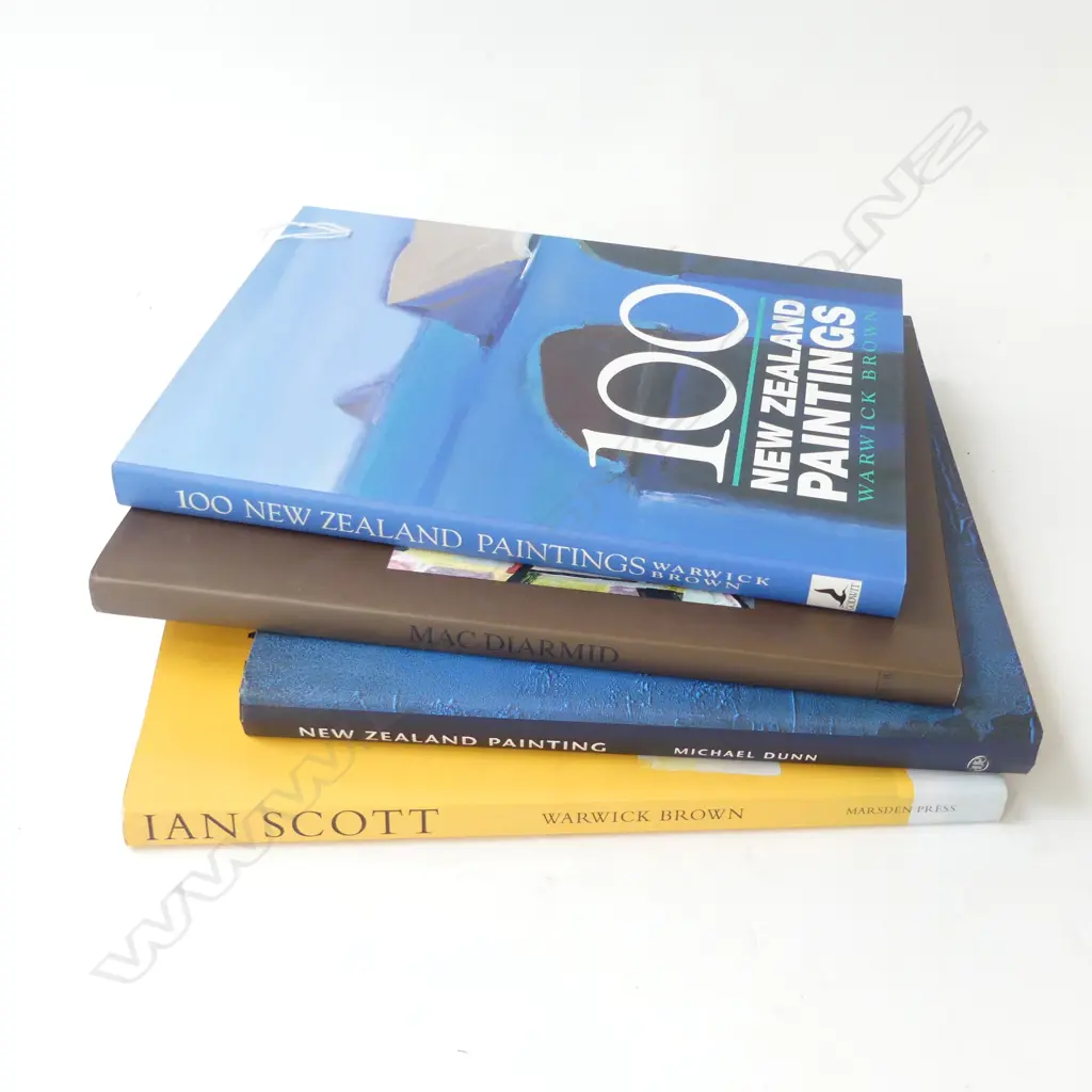 4 NZ ART BOOKS; IAN SCOTT, MACDIARMID, 2 OTHER Image 1++