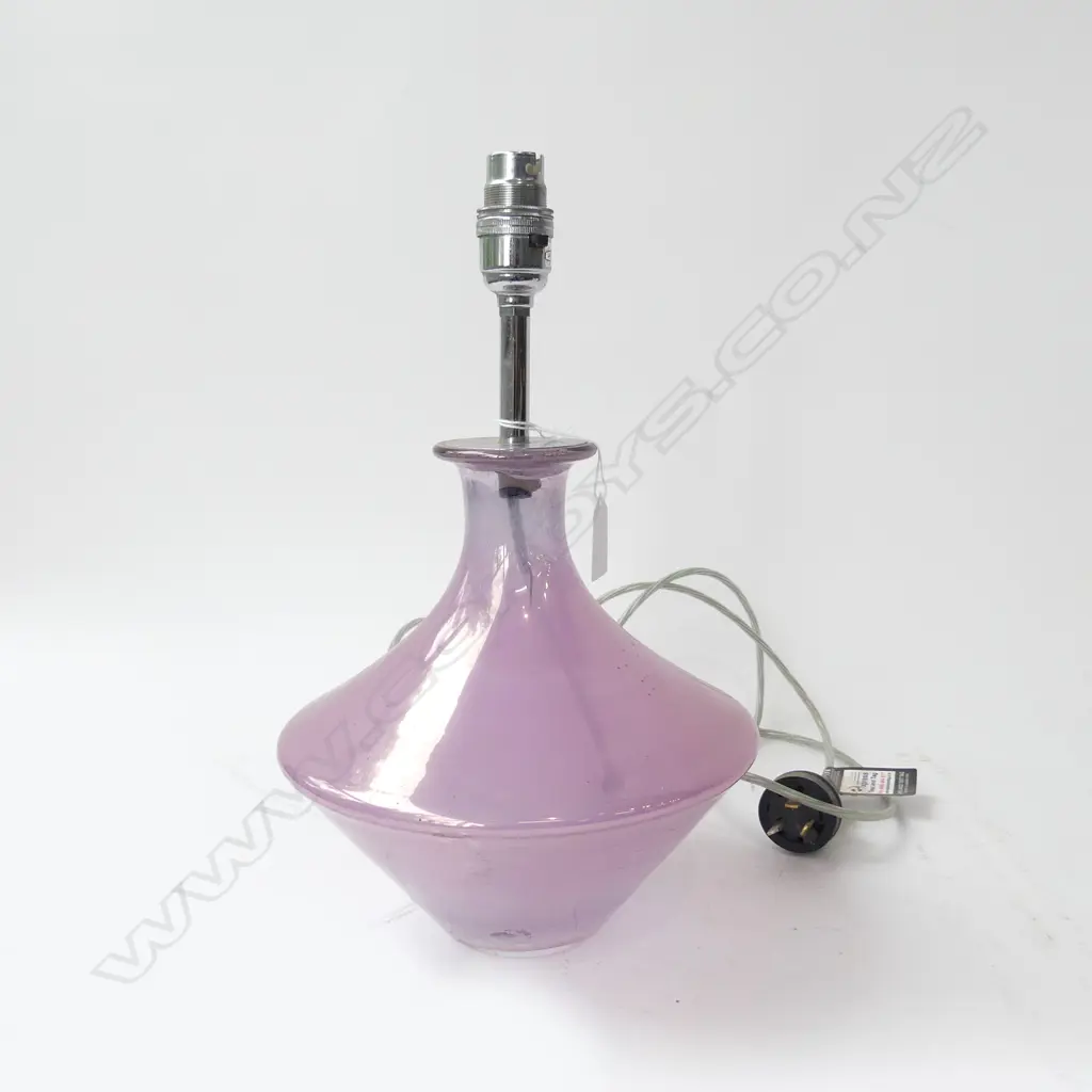 PINK MURANO LAMP H.340mm NO SHADE Image 1++
