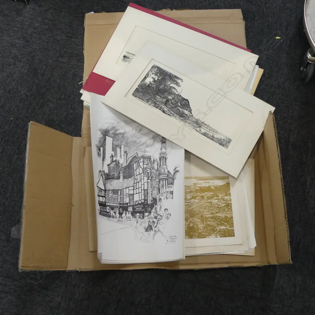 FOLIO OF UNFRAMED ARTWORKS Image 1++