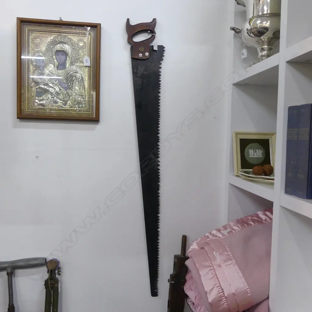 ANTIQUE DISSTON SAW L.1140mm Image 1++