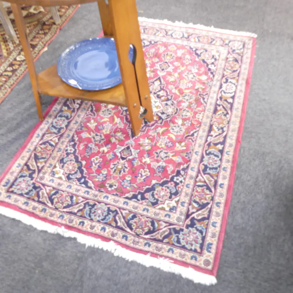 HAND KNOTTED WOOL PILE RUG 1500x1000mm Image 1++