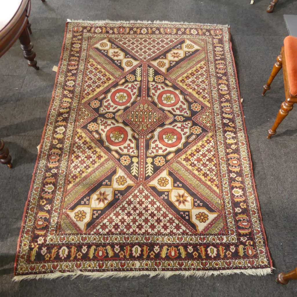 HAND KNOTTED ALL WOOL IRANIAN RUG 1850x1260mm Image 1++