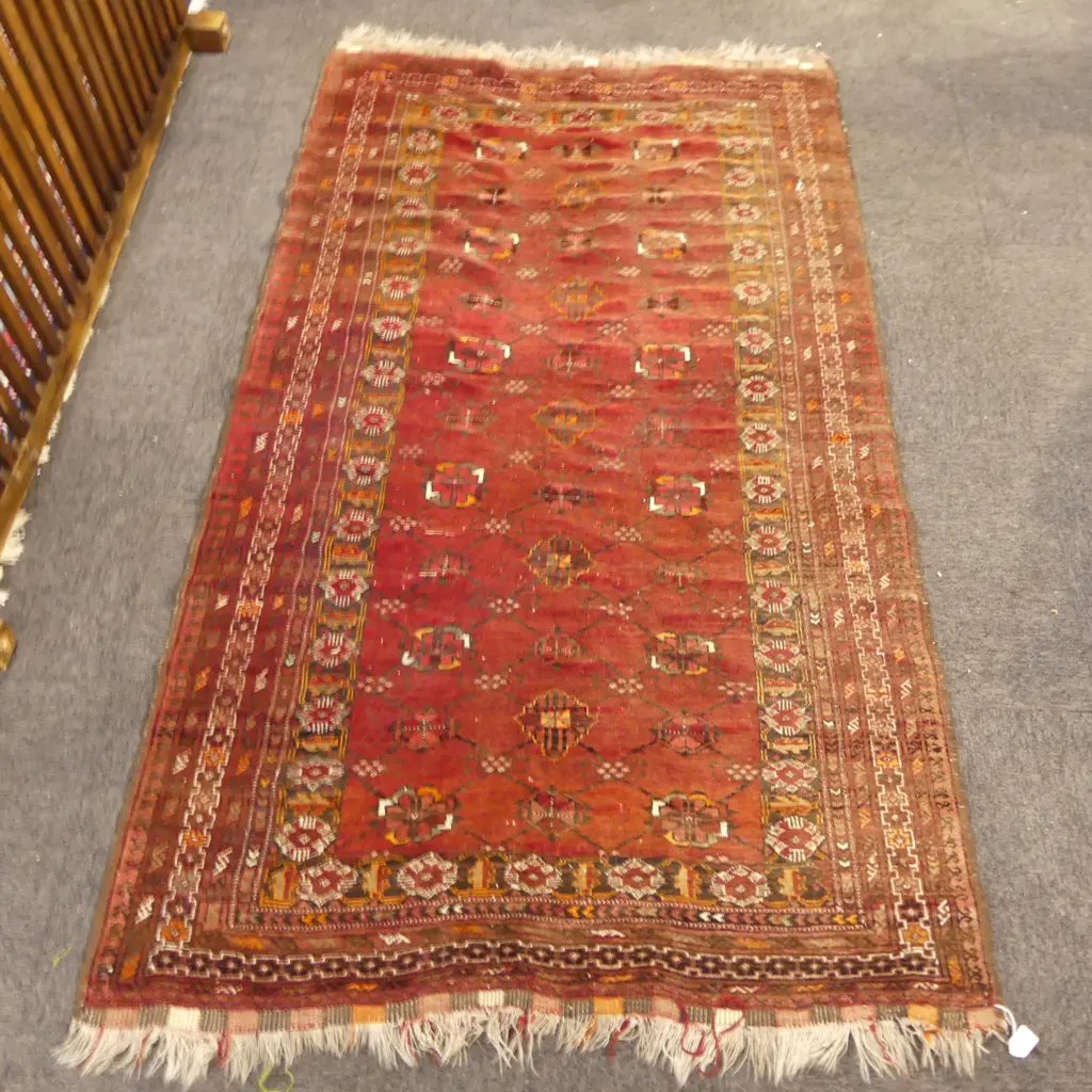 HAND KNOTTED ALL WOOL RUG 2100x1220mm Image 1++
