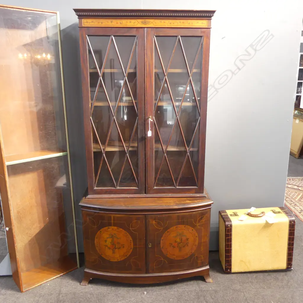 GEORGIAN STYLE DISPLAY CABINET 1000x480x1940mm Image 1++
