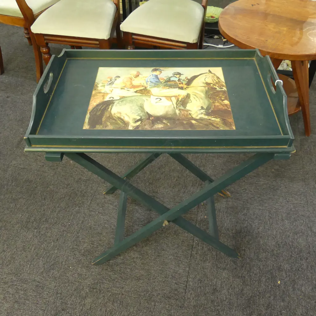 GREEN TRAY TABLE 445x670mm Image 1++