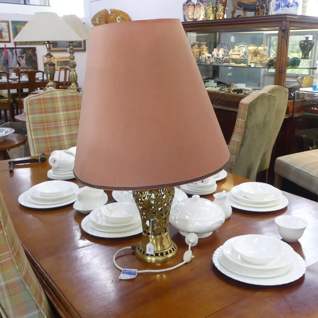 ORIENTAL BRASS TABLE LAMP H.715mm Image 1++