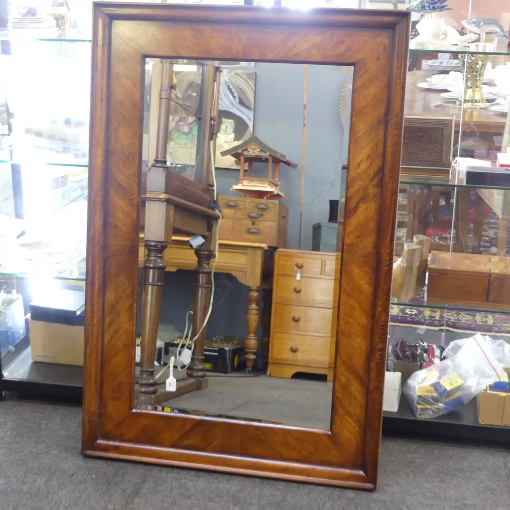 LG MODERN WOODEN FRAMED MIRROR 1200x800mm Image 1++