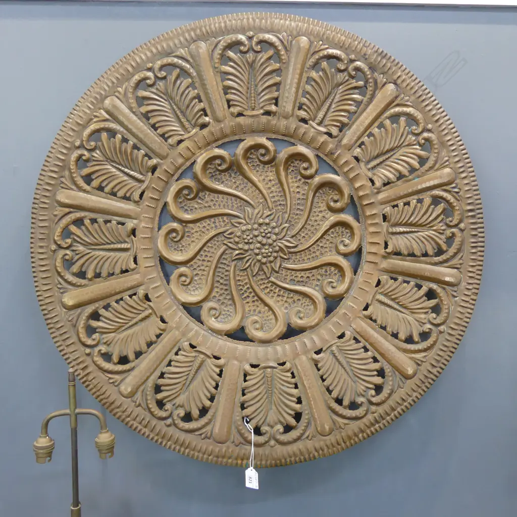 RETRO COPPER WALL ART DIA800MM Image 1++