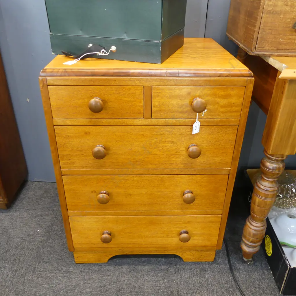 FIVE DRAWER MAHOGANY COD H720MM Image 1++