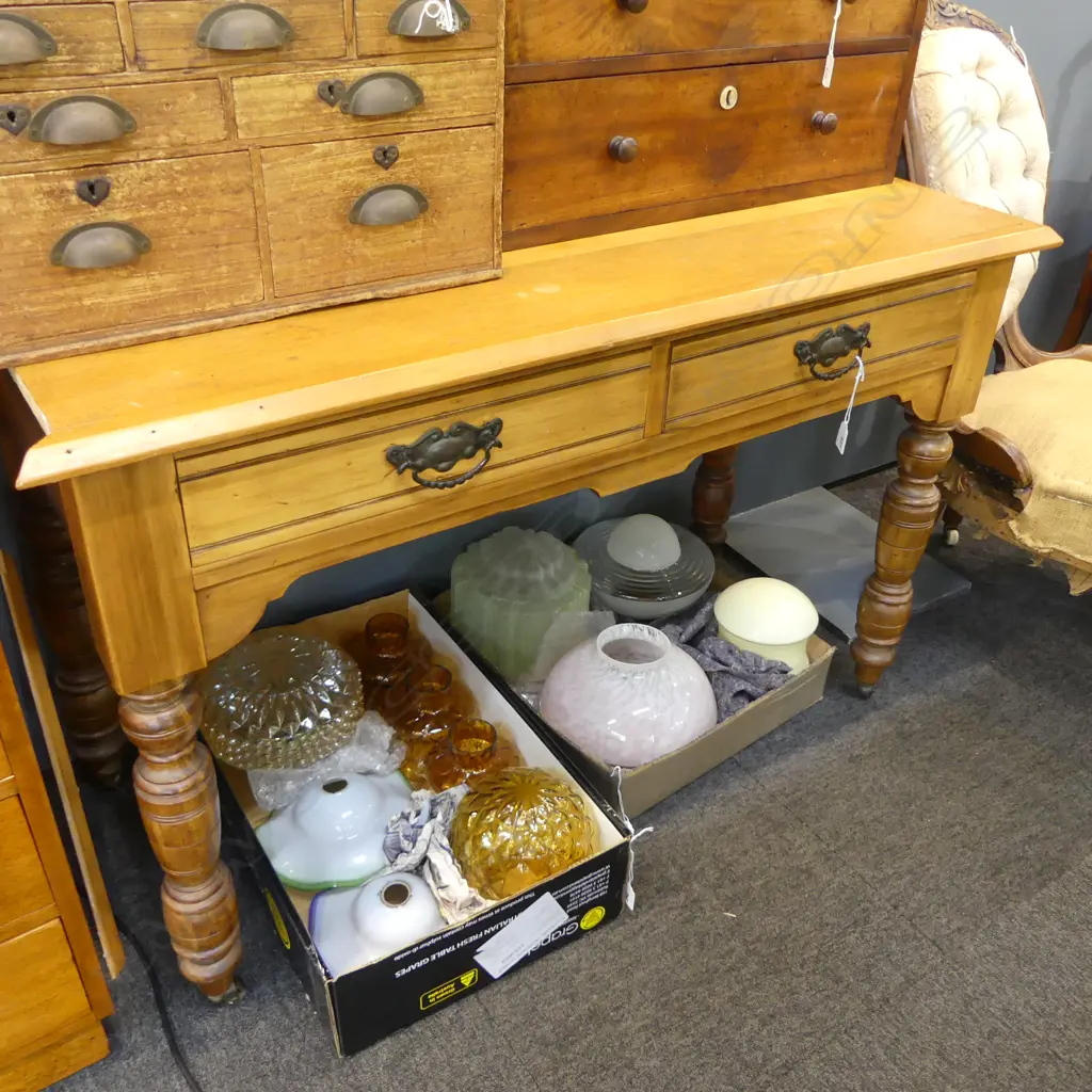 EDWARDIAN KITCHEN / HALL TABLE 1140x510x735mm Image 1++