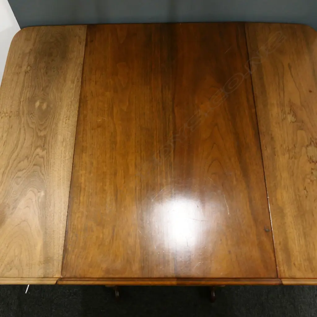 VINTAGE MAHOGANY DROP-SIDE TEA TROLLEY, DRAWERS TO EACH END, 700 x 470 x 690mm Image 1++
