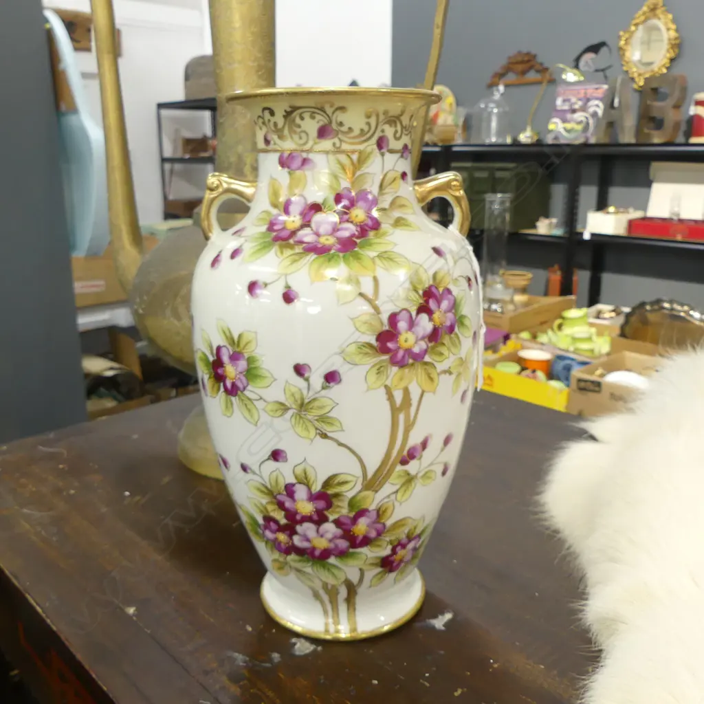 ROYAL NIPPON HAND PAINTED VASE H.305mm Image 1++