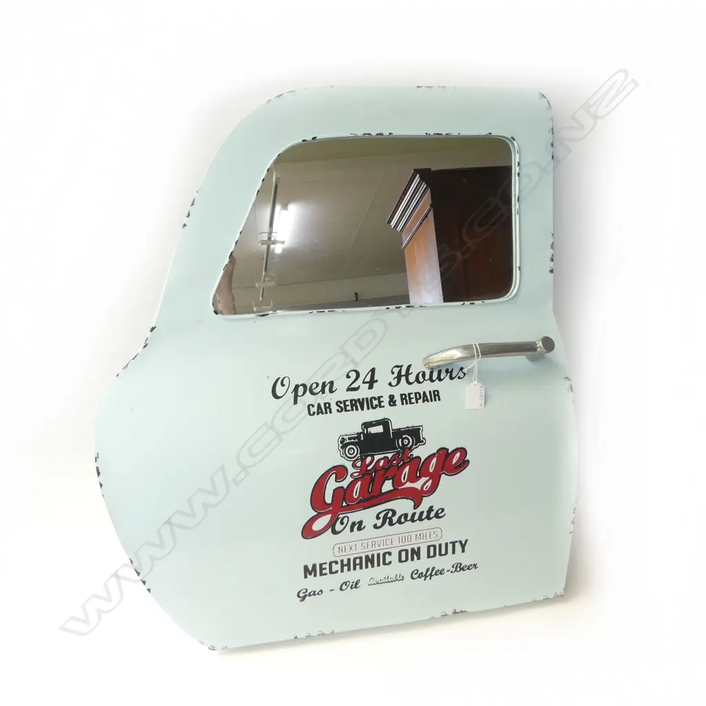 VINTAGE STYLE DECORATIVE CAR DOOR MIRROR 690x600mm Image 1++