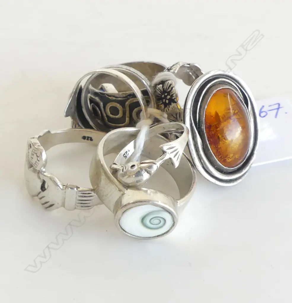 9 SILVER RINGS 30gms Image 1++