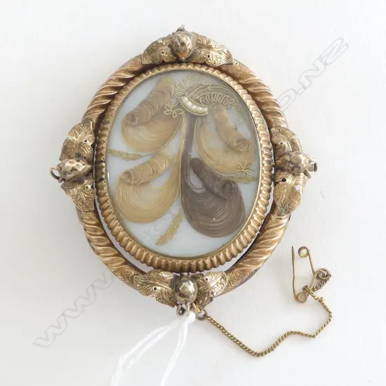 VICTORIAN MOURNING BROOCH 70x60mm 29gms testing as 9ct but unsure