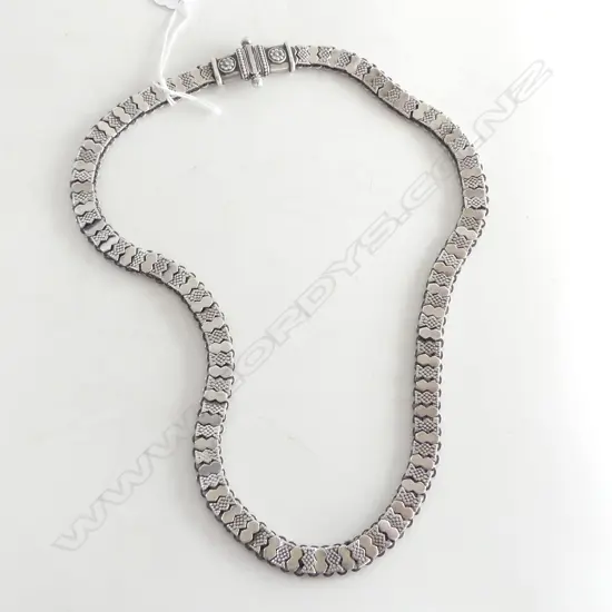 ETHNIC SILVER NECKLACE/BELT 162gm L.700mm