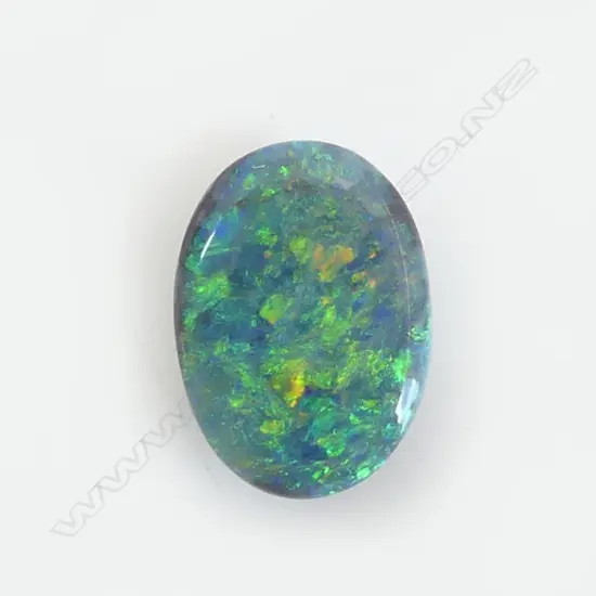 OVAL CABACHON BLACK OPAL 1.88ct valuation $2300