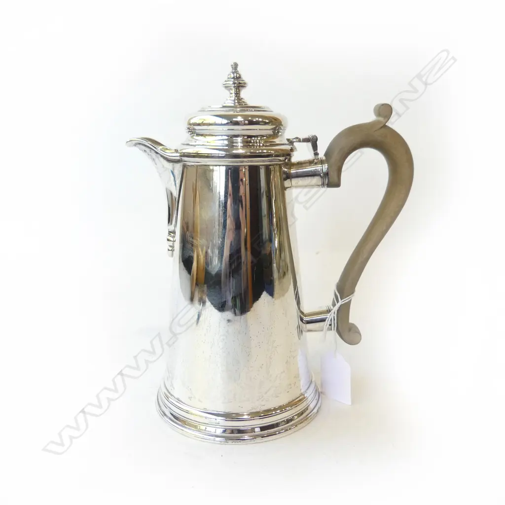 STG SILVER COFFEE POT, LONDON 1961 H.215mm 661gms Image 1++