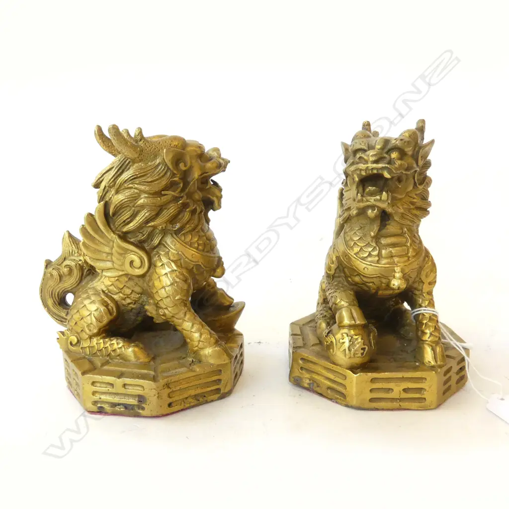 PR ORIENTAL BRASS DRAGONS H.125mm Image 1++