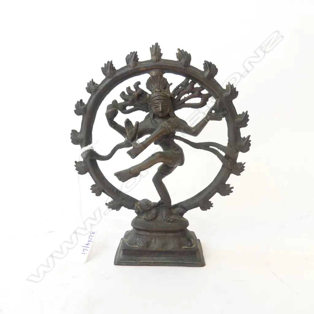 INDIAN BRONZE OF DANCING SHIVA, H.160mm Image 1++