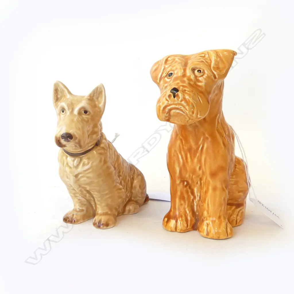 TWO SYLVACC CHINA DOGS & TERRIERS, TALLEST H.160mm Image 1++