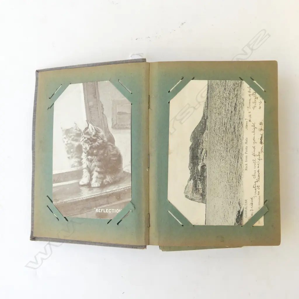 EARLY 20thC WORLD POSTCARD ALBUM Image 1++