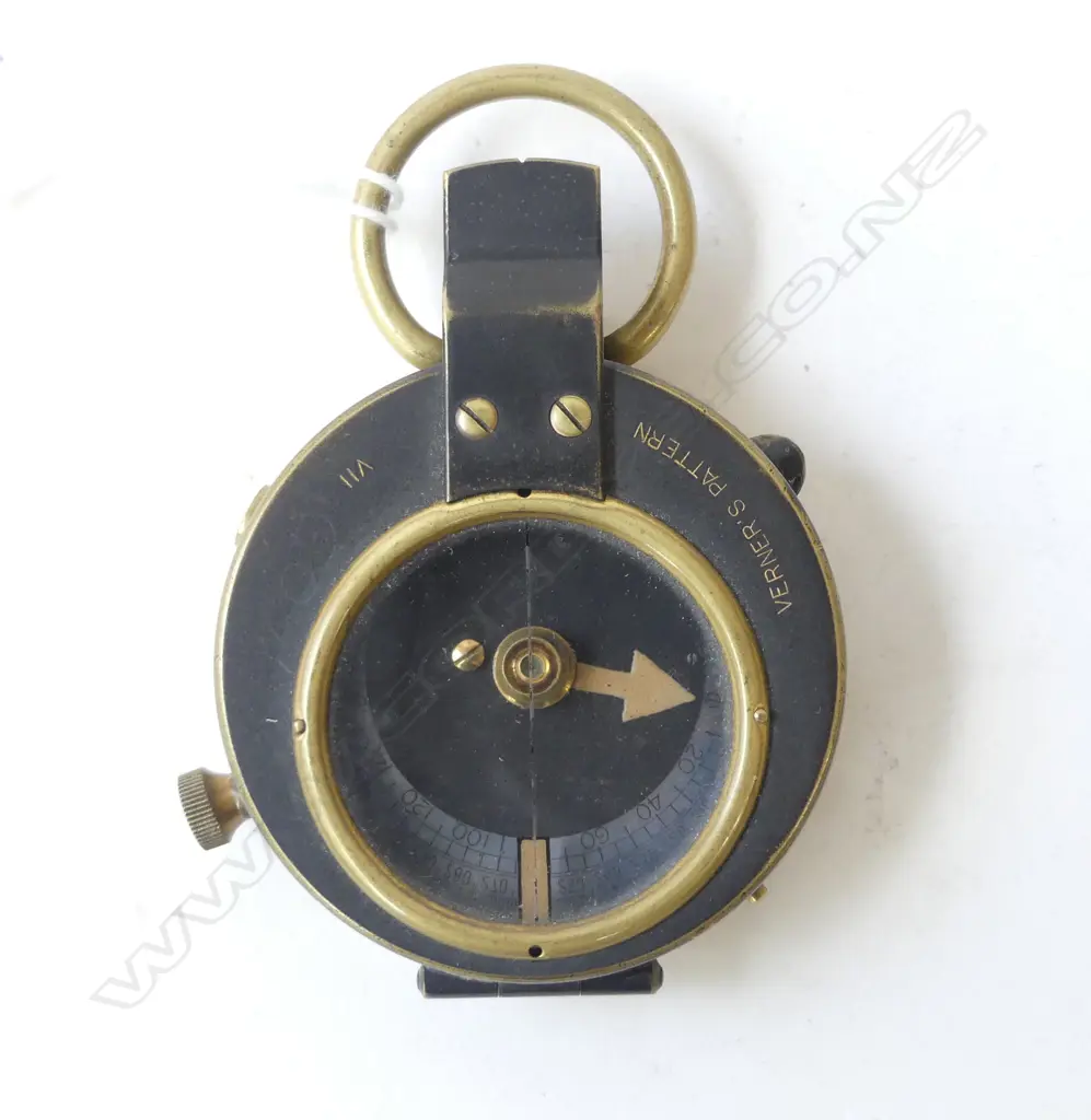 CRUCH + EMONS WWI ARMY ISSUE OFFICER'S COMPASS. L.85mm Image 1++