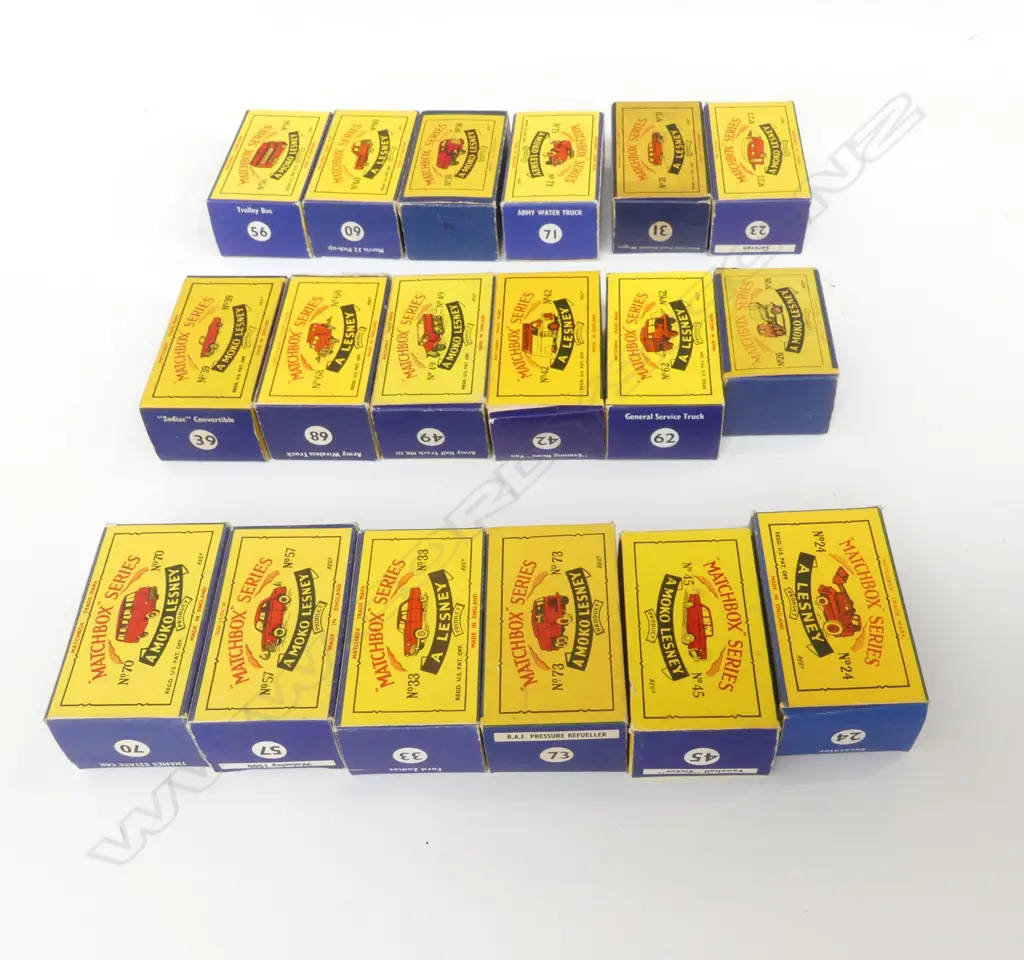 18 ASST. MATCHBOX LESNEY MODEL VEHICLES Image 1++