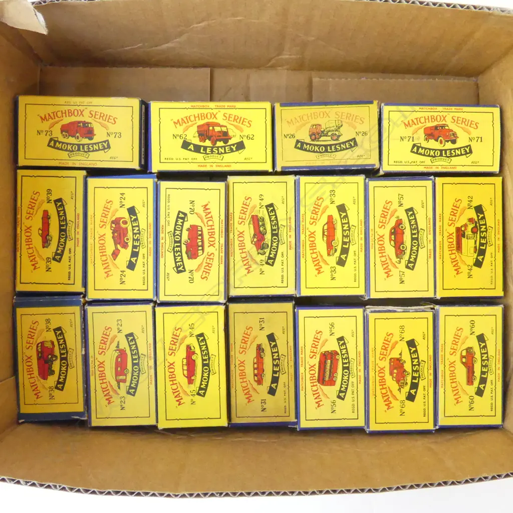 18 ASST. MATCHBOX LESNEY MODEL VEHICLES Image 1++