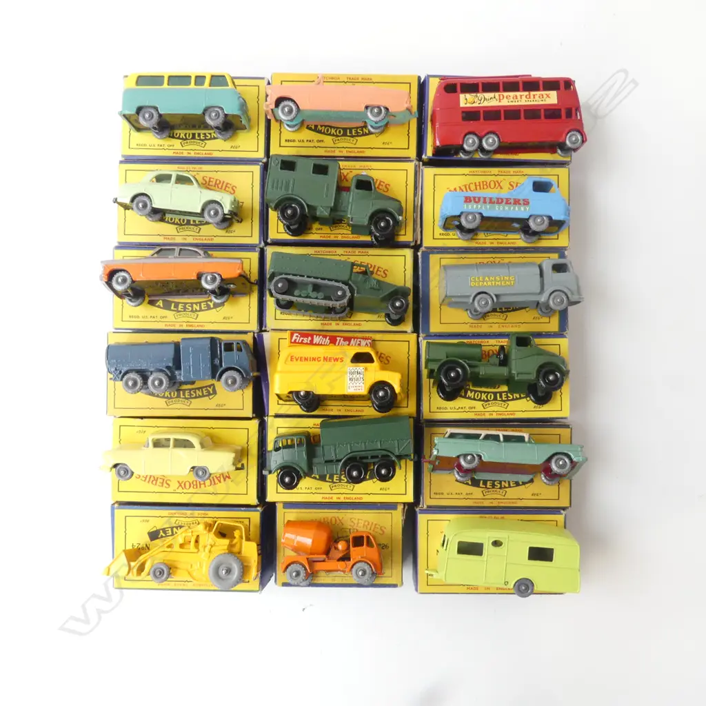 18 ASST. MATCHBOX LESNEY MODEL VEHICLES Image 1++