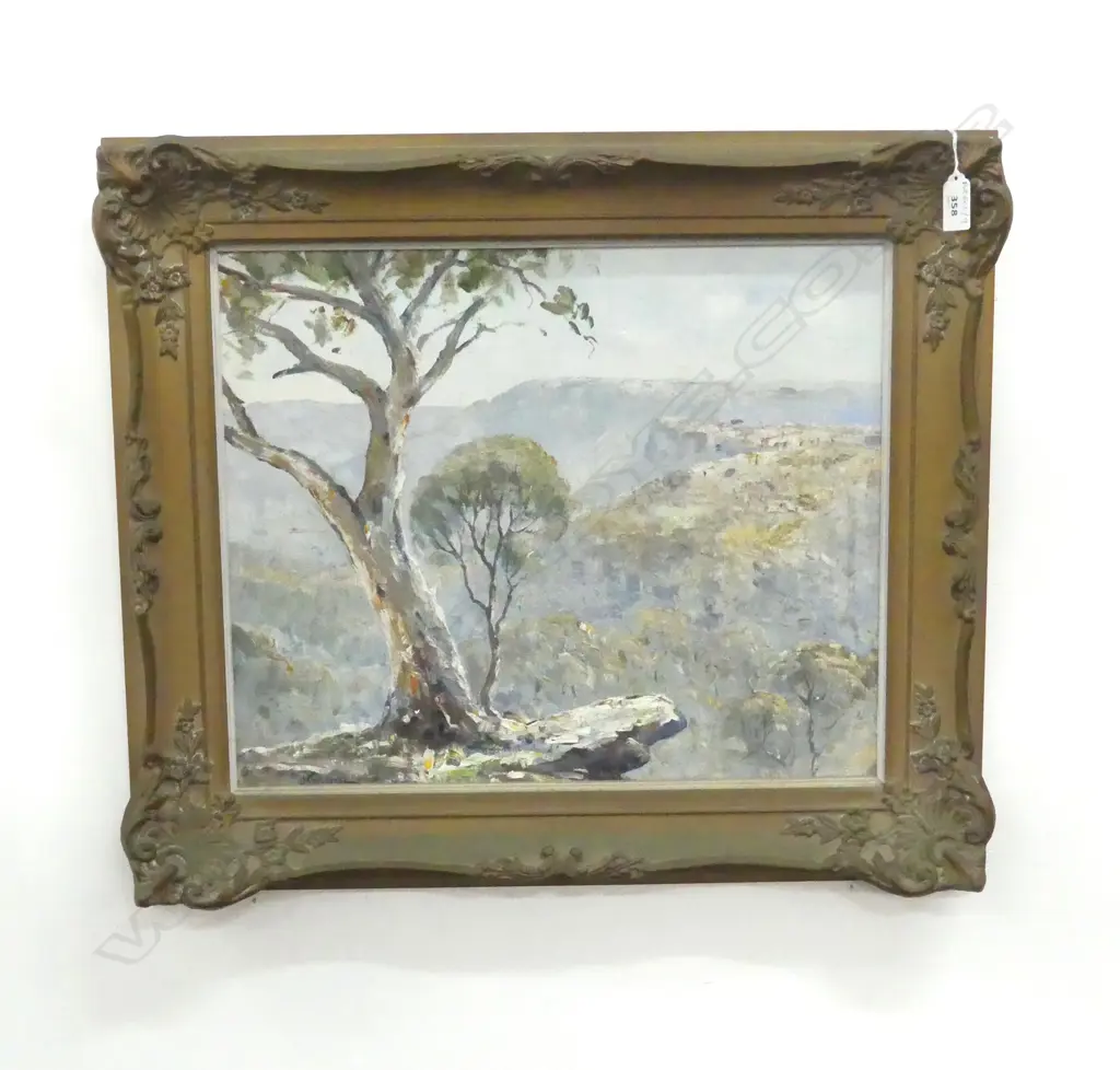 W. STERNADEL (AUST.) 'JAMISON VALLEY' OIL ON BOARD 355x430mm Image 1++