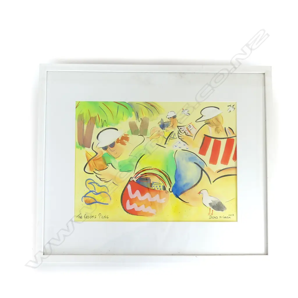 SHONA MCLEAN 'THE READERS PICNIC' WC 2013 345x465mm Image 1++