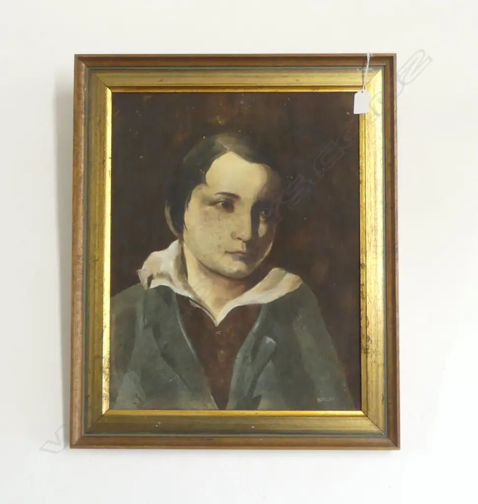 ACRYLIC ON BOARD PORTRAIT SIGNED WALLAGE. 470 X 370mm Image 1++