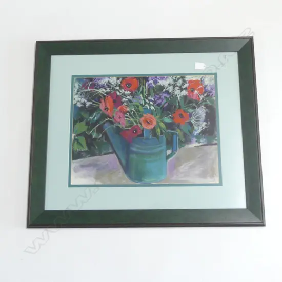 BELINDA WILSON 'FLOWER STILL LIFE' PASTEL 370x485mm