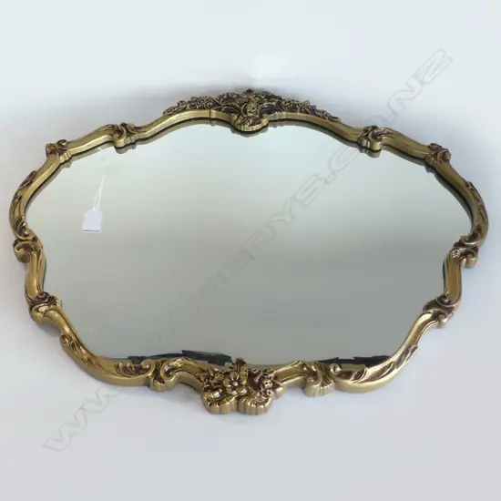 MIRROR; GILT RESIN FRAME 540x650mm
