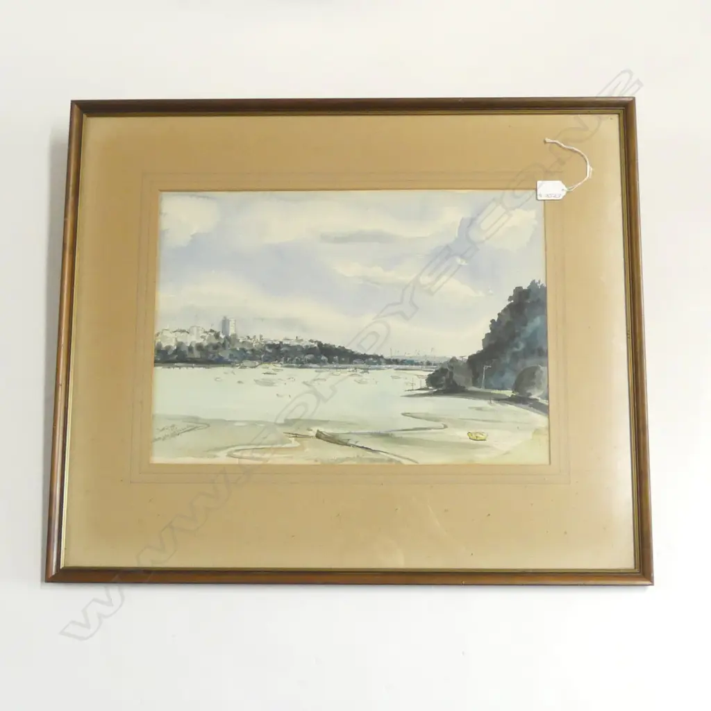 DOROTHY FOOTE W/C 'From Whakatakataka Bay Auckland' signed entitled & dated 1973 340 x 475mm. Image 1++