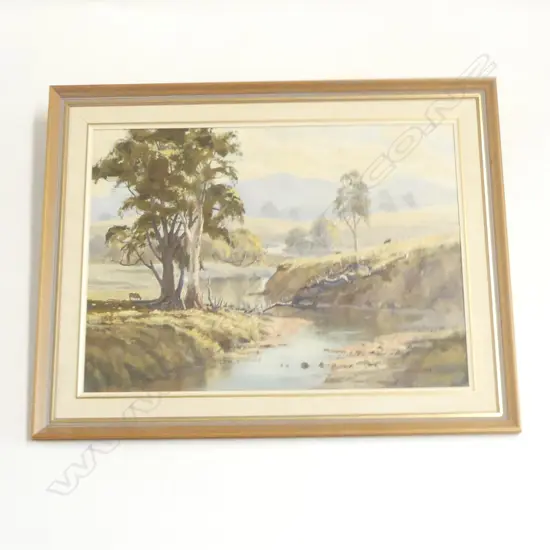 JOHN SPEEDY 'SEVEN CREEKS, VICTORIA' OIL ON BOARD, 430x595mm