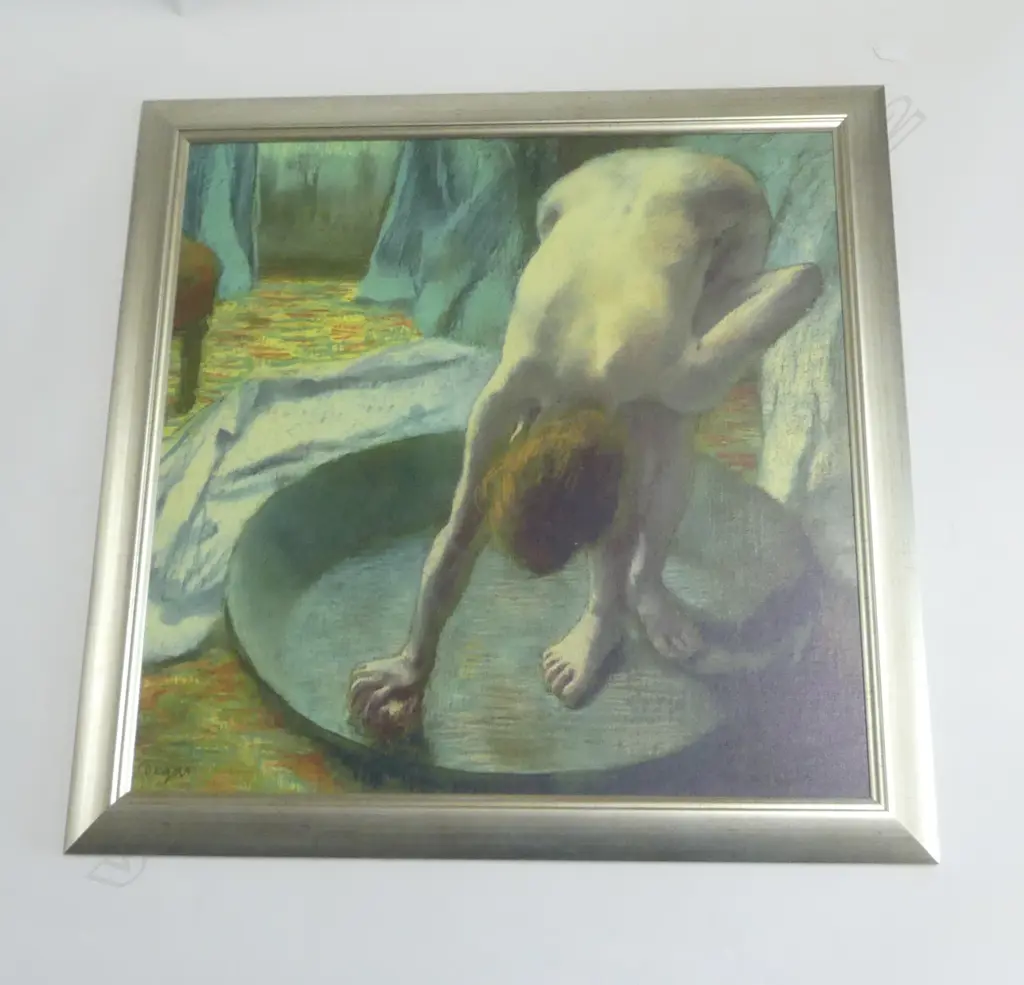 DEGAS CANVAS PRINT, 'WOMAN IN A TUB' 685x685mm Image 1++