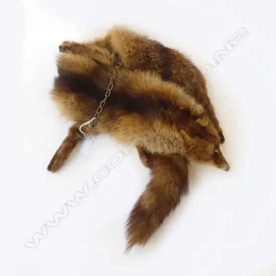 VINTAGE FOX FUR STOLE BY S PHILIPPE PARIS w CLIPS