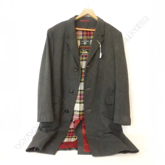 ABERDEEN HAND TAILORED COAT WITH TARTAN LINING L1040 MM