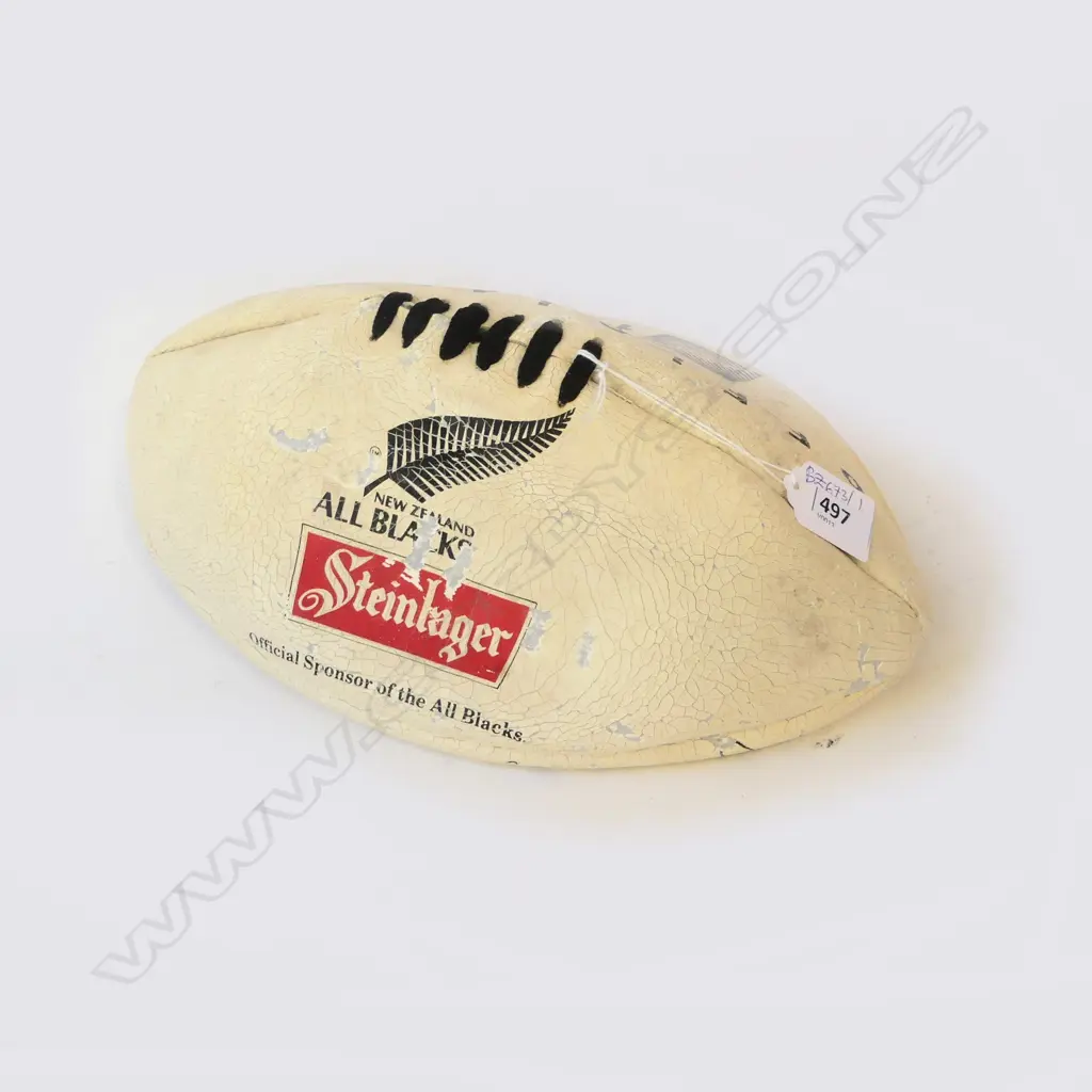 SIGNED RUGBY BALL - WORLD CUP 1991 L.300mm Image 1++