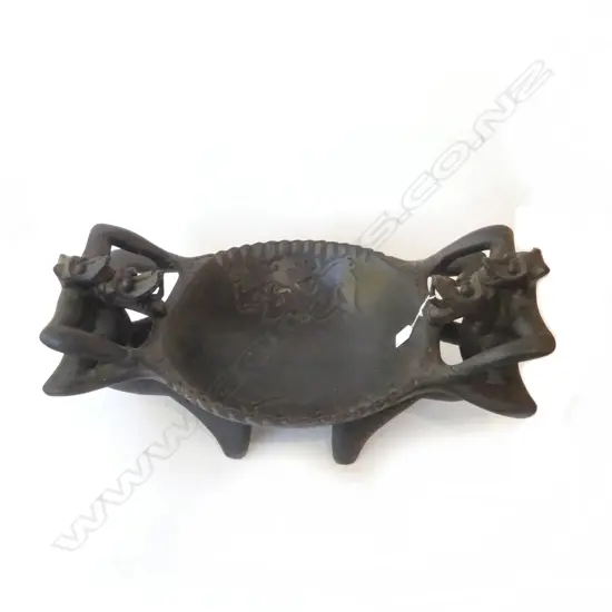 LG CARVED WOODEN TRIBAL BOWL 640x380x250mm