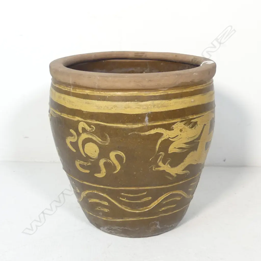 ORIENTAL DRAGON POT H.440mm / 440mm dia Image 1++