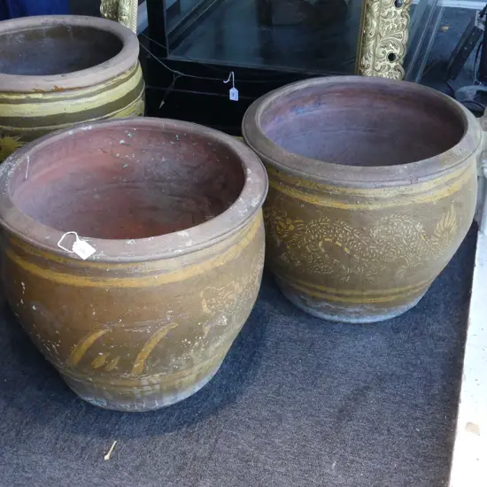 NEAR PR ORIENTAL DRAGON POTS 500mm dia