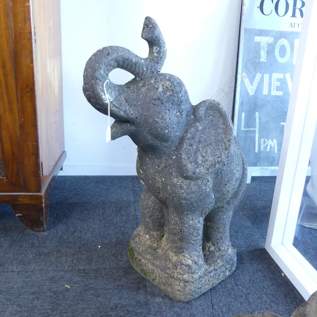 CAST CONCRETE ELEPHANT H.760mm Image 1++