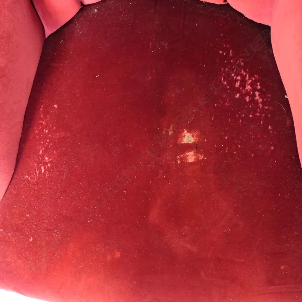 VICTORIAN STYLE MAHOGANY FRAMED GRANDFATHER ARM CHAIR SHOWING WEAR Image 1++