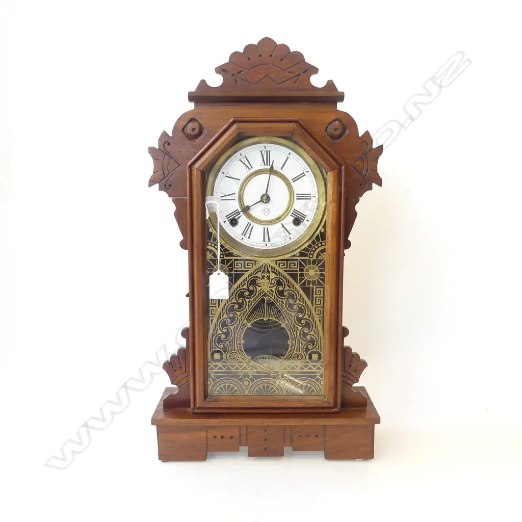 ANSONIA GINGERBREAD MANTLE CLOCK H 540 MM Image 1++