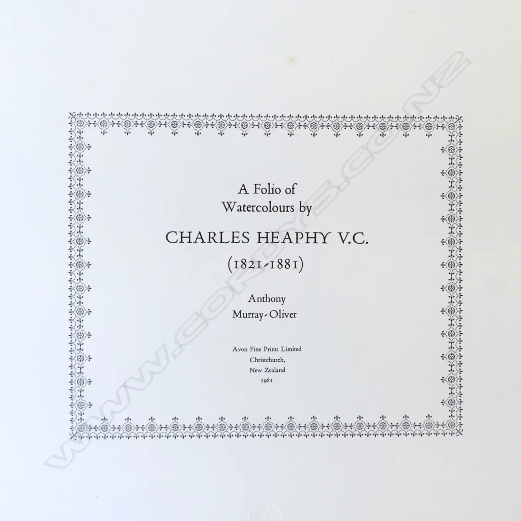 CHARLES HEAPHY LARGE FOLIO OF WATERCOLOURS, DIM.730 x 510mm Image 1++
