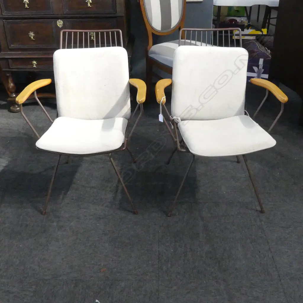 PR RETRO 1970s ARIES 'ASTRON' WIRE CHAIRS Image 1++